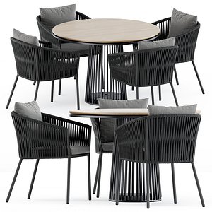 Porto Dining Chair and Grid table