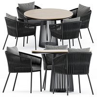 Porto Dining Chair and Grid table