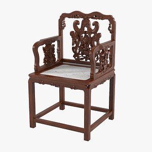 3d oriental chair model