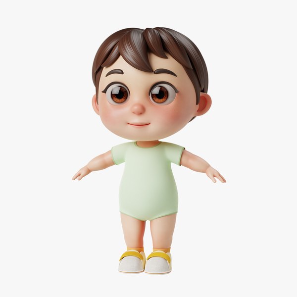 3D Cartoon Baby Boy