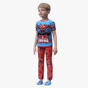 3D Realistic Child Boy Home Style