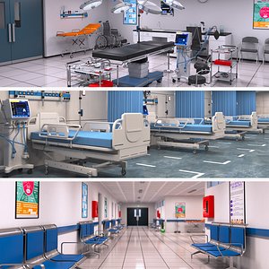 Hospital Room Set  3 model