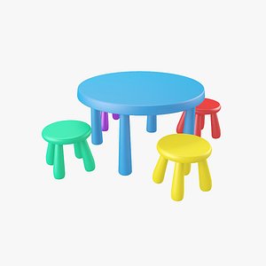 Children Table with 4 chairs