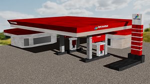 Gas station 3D