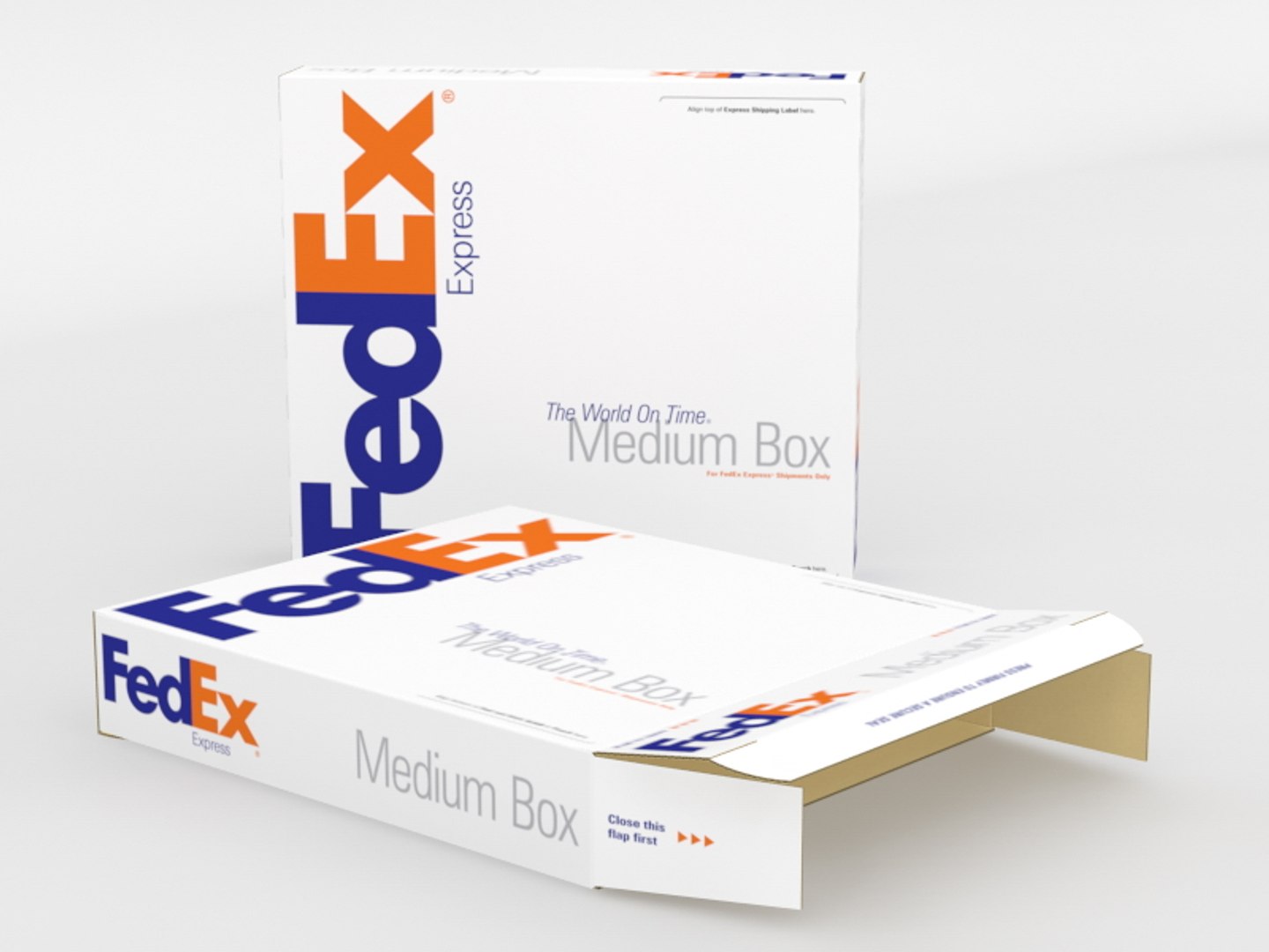 3dsmax Fedex Express Box