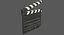 clapperboard clap board 3D model