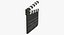 clapperboard clap board 3D model