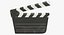 clapperboard clap board 3D model