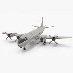 3D German Navy P3 Orion Patrol Aircraft
