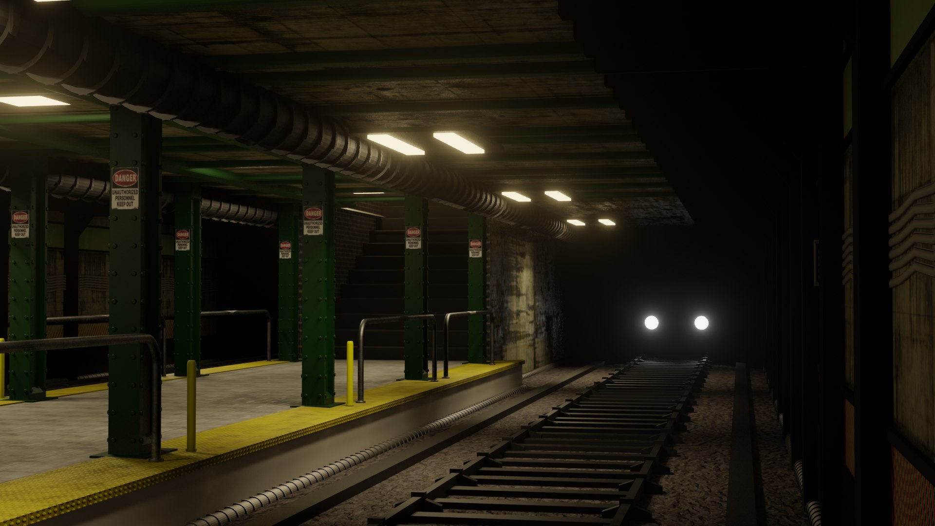 Subway Station Model - TurboSquid 1554290