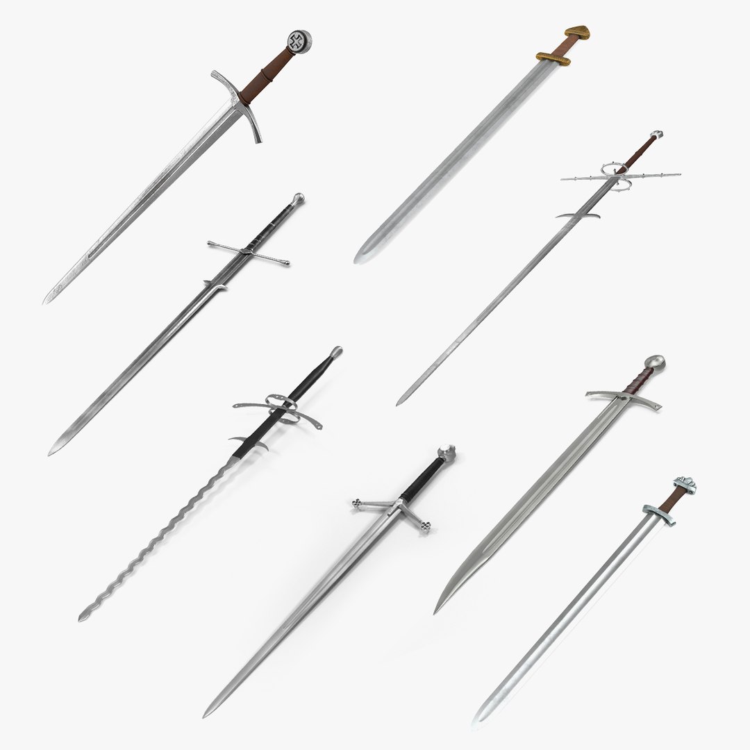 Medieval Swords Collection 2 3D model preview