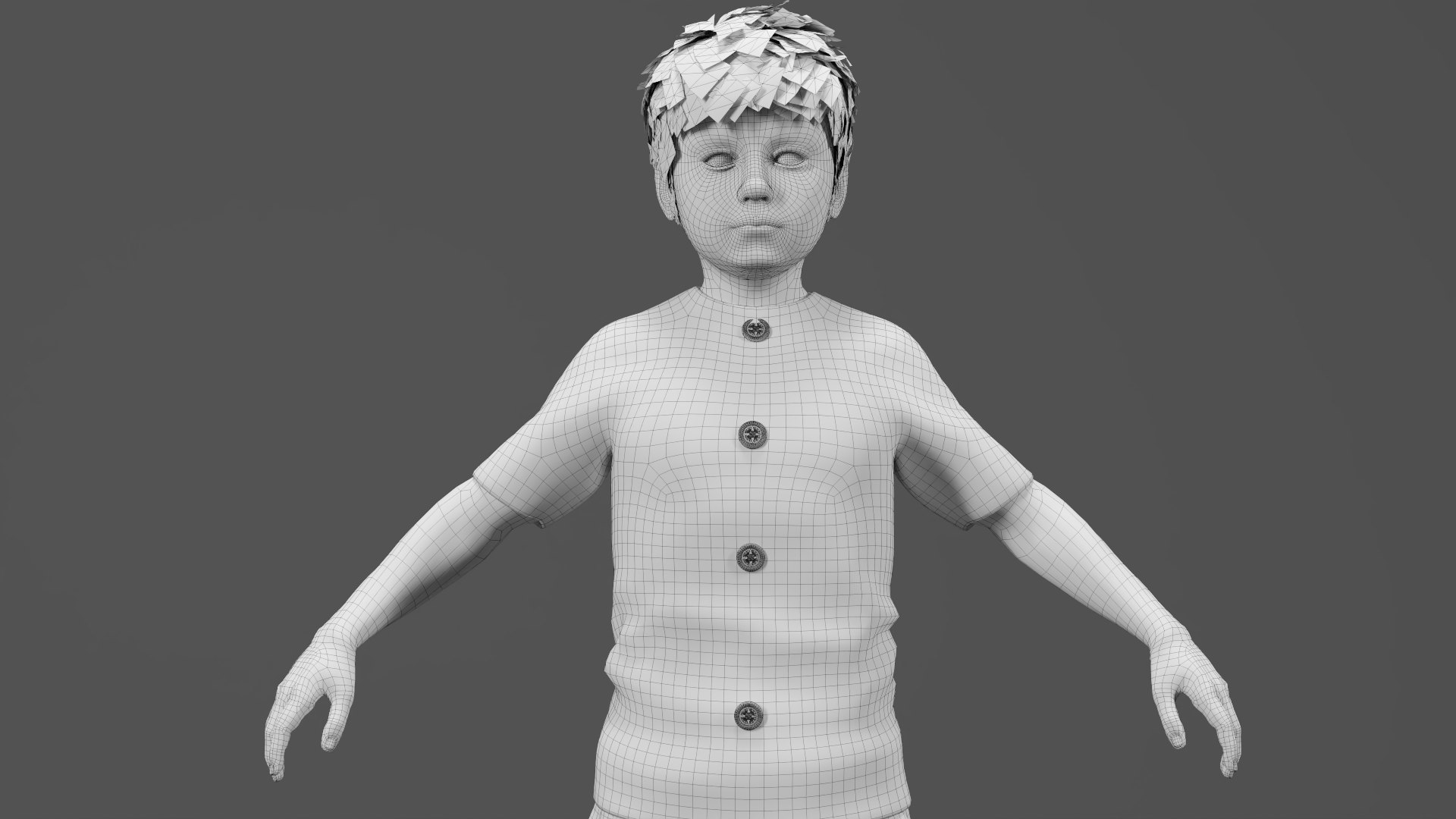 3D Child Character Model-Rigged Animated Model - TurboSquid 2396226