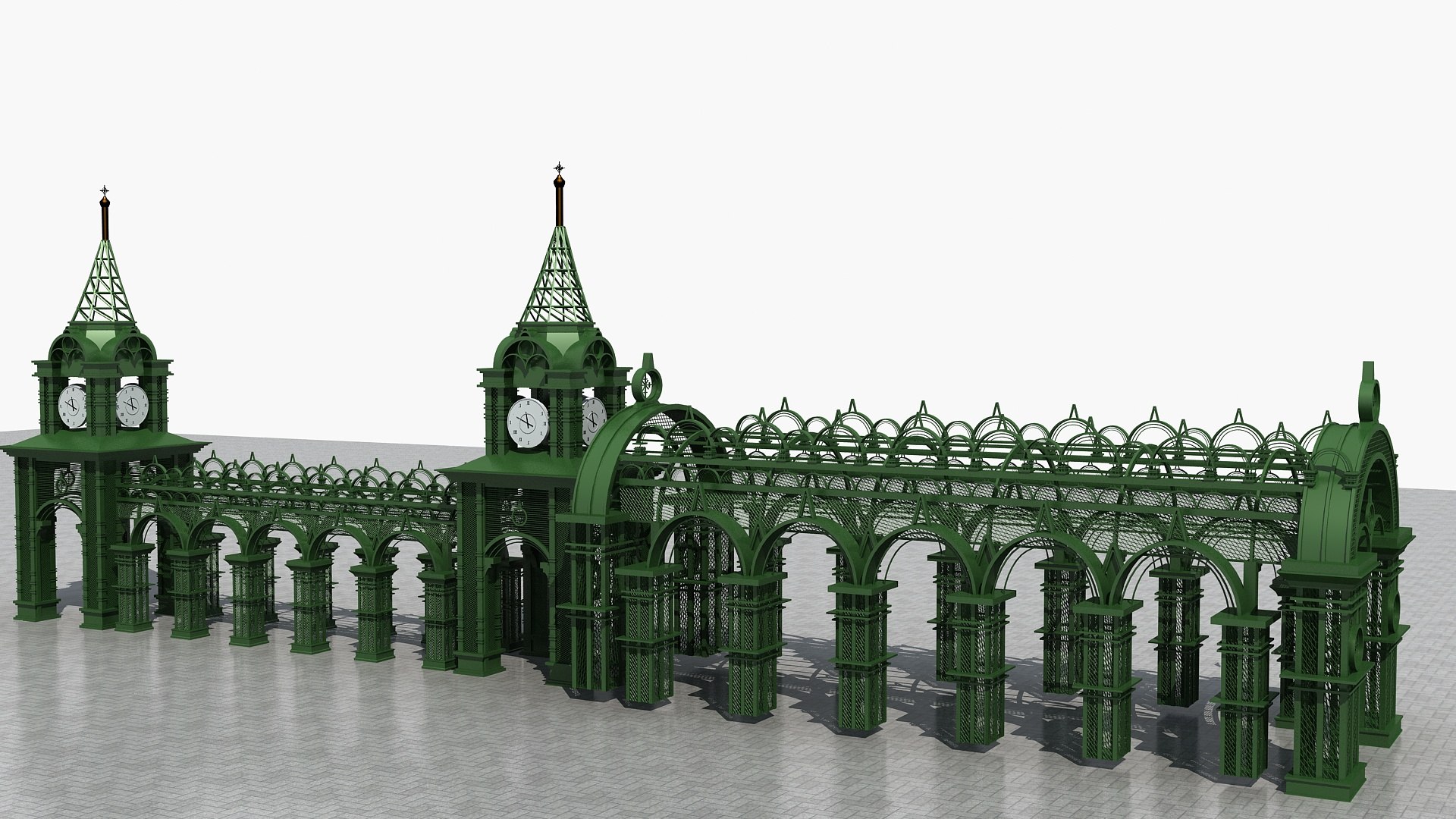 Old Style Corridor Model - TurboSquid 2085169