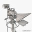 scene tv studio news set 3D model
