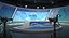 scene tv studio news set 3D model