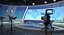 scene tv studio news set 3D model