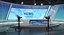 scene tv studio news set 3D model