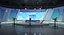scene tv studio news set 3D model