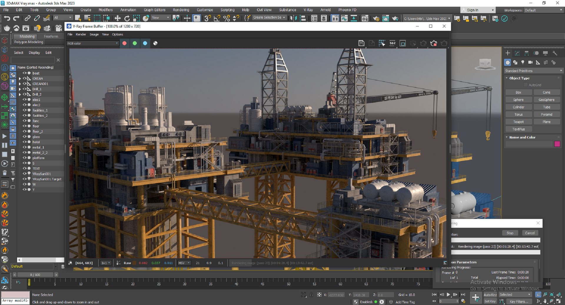 3D Oil Rig Model - TurboSquid 2185847