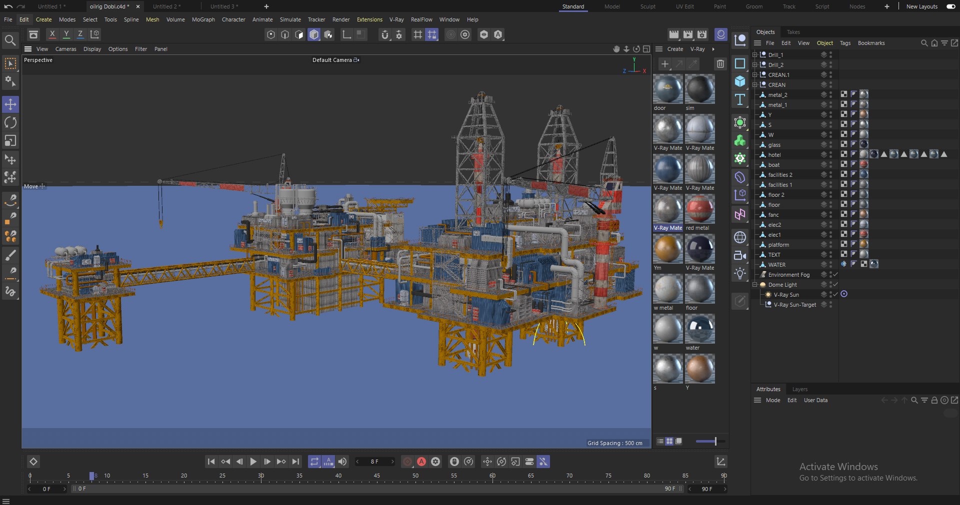 3D Oil Rig Model - TurboSquid 2185847