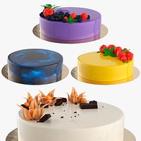 Glazed Round Cakes Collection 2