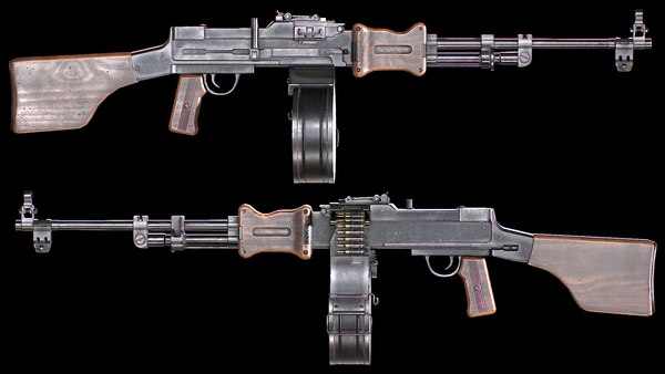 RPD轻机枪PBR低聚3D模型3D模型 - TurboSquid 1811053