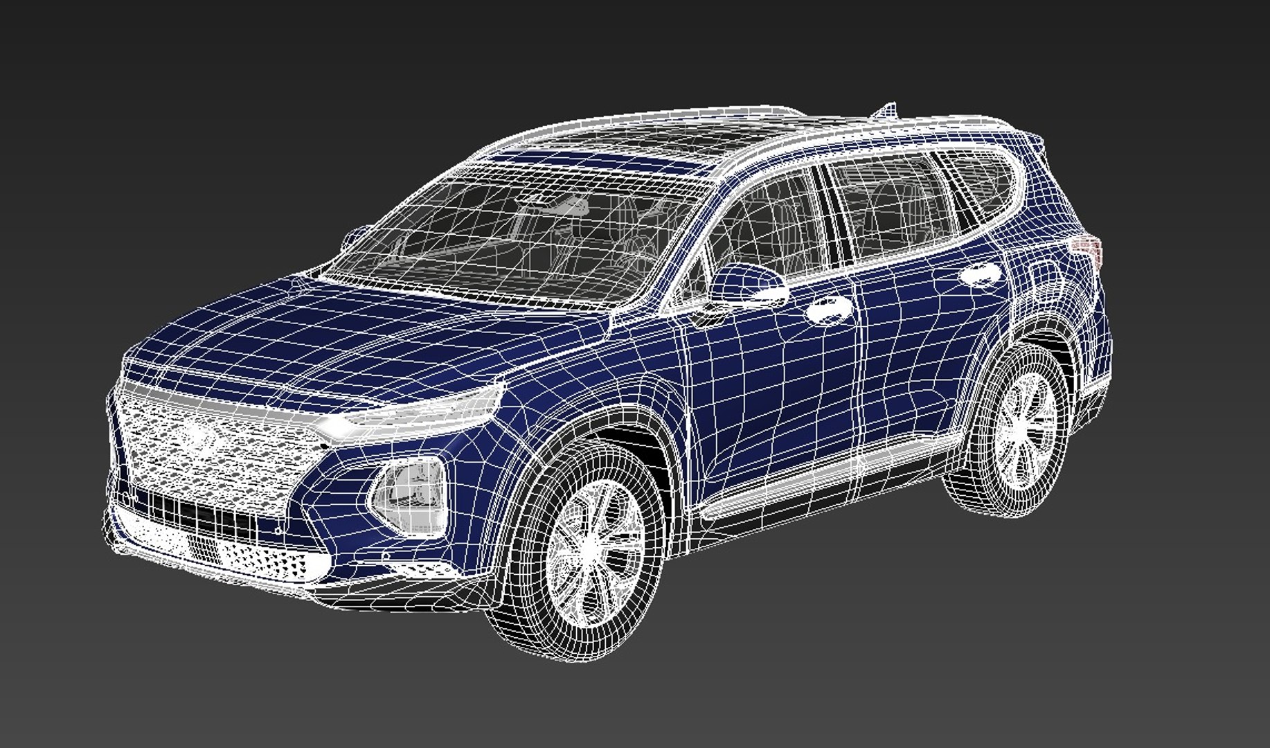 Hyundai Santafe Santa Fe Model - TurboSquid 1648033