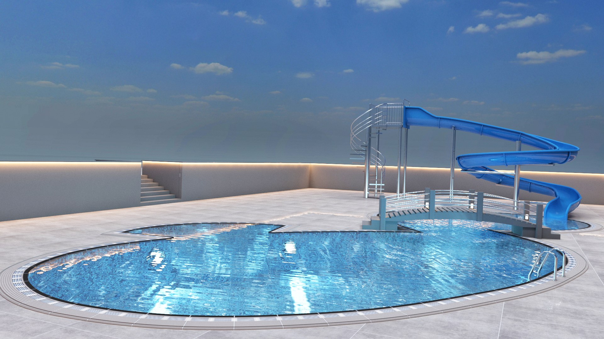 Swimming Pool Aquapark 3D Model - TurboSquid 1716345