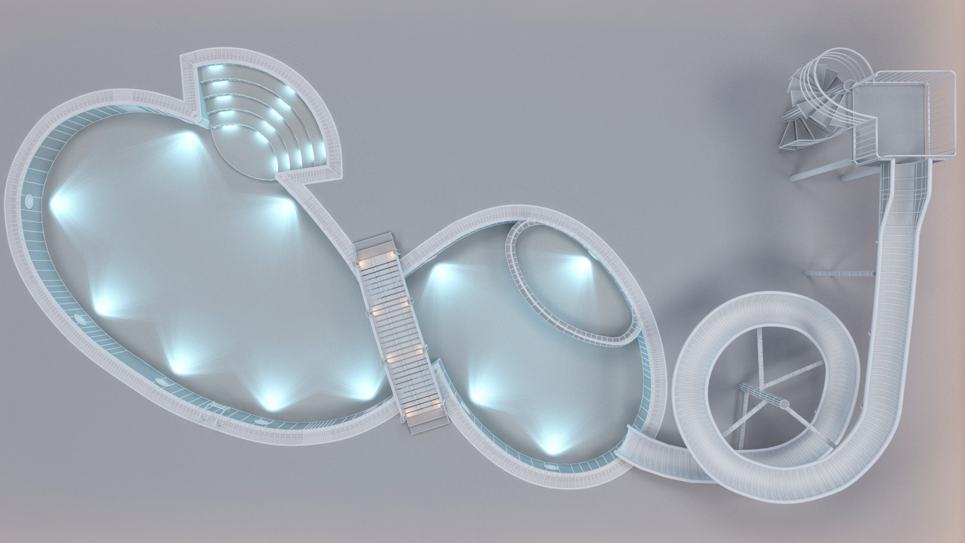Swimming Pool Aquapark 3D Model - TurboSquid 1716345