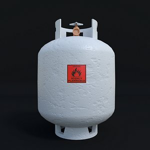 photo-realistic gas container - obj