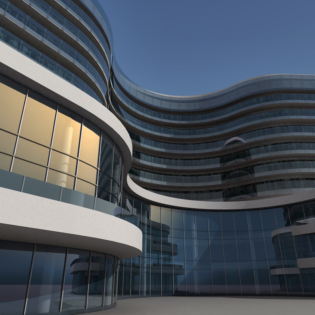 3d Max Modern Building