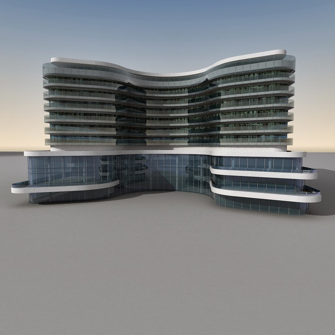 3d Max Modern Building