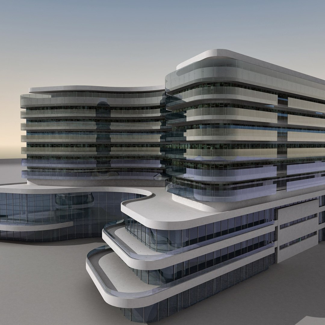 3d Max Modern Building