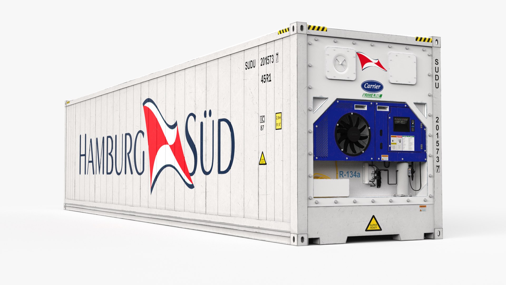 3D 40feet HAMBURG SUD Container Reefer CARRIER - TurboSquid 2140284