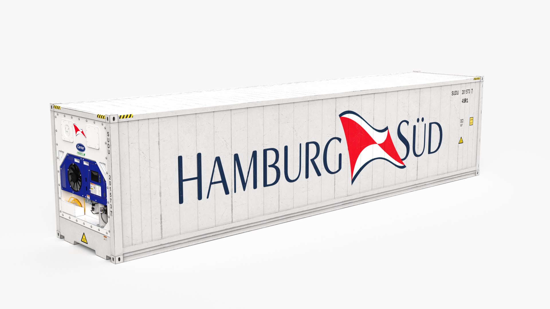 3D 40feet HAMBURG SUD Container Reefer CARRIER - TurboSquid 2140284