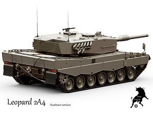 leopard 2a4 tank version 3d model