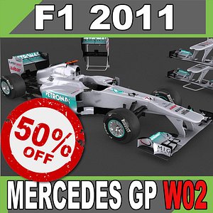 maya 2011 mercedes gp w02