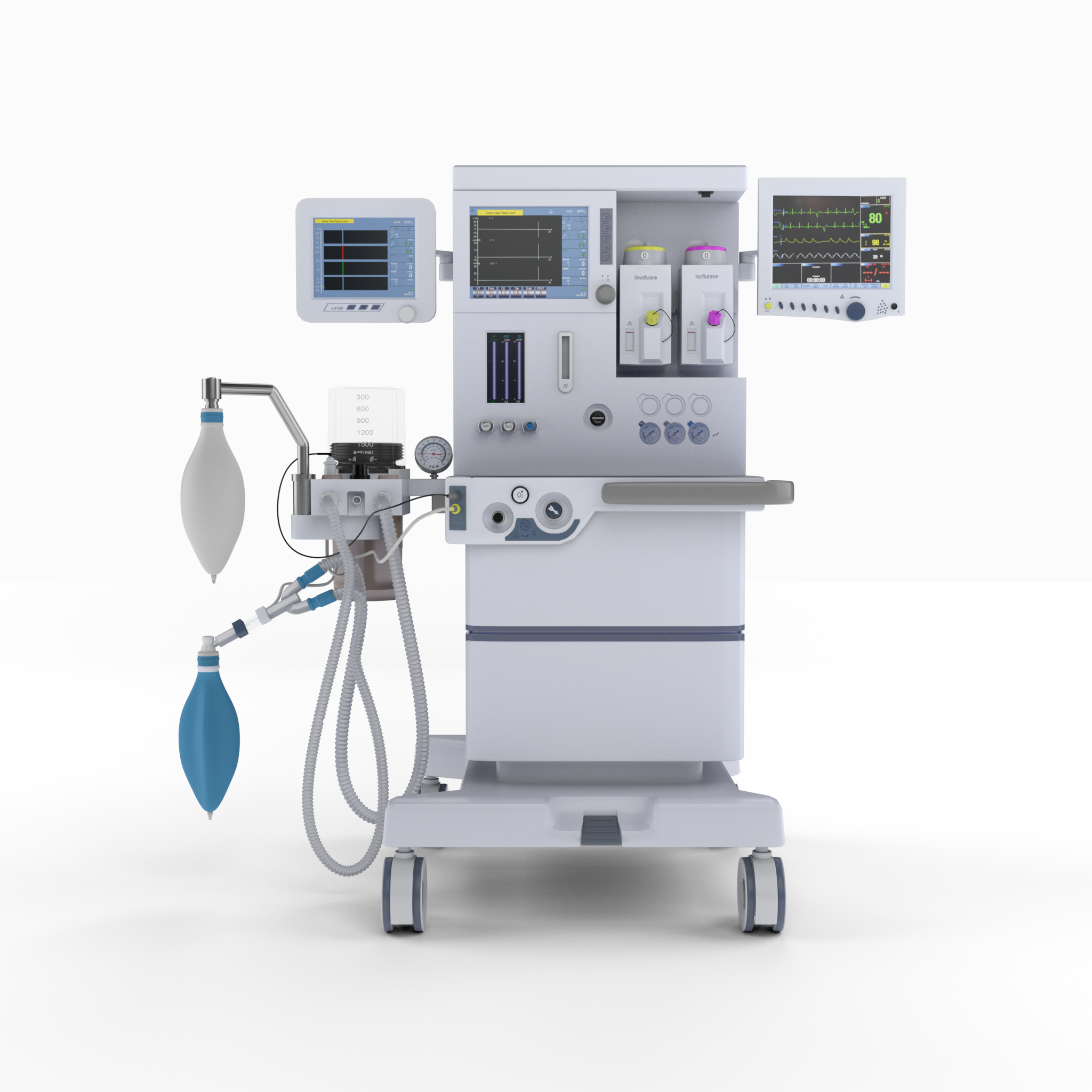 3D anaesthesia machine s 6100 model - TurboSquid 1540447