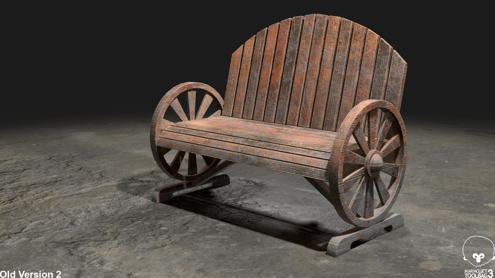 3D Garden Bench 2-Old Version Model - TurboSquid 2308177