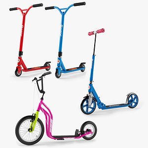 3D Kick Scooters model