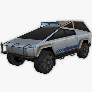 tesla cybertruck truck 3D model
