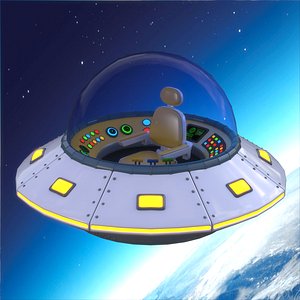 Cartoon UFO Ship