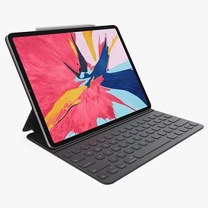 Silver Apple iPad Pro 2019 with Smart Keyboard