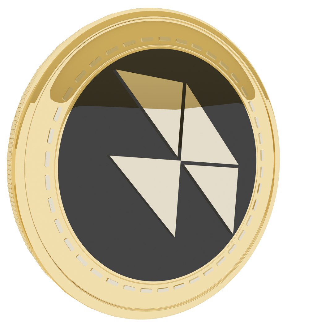 Dinero DIN Cryptocurrency Gold Coin 3D - TurboSquid 1849131