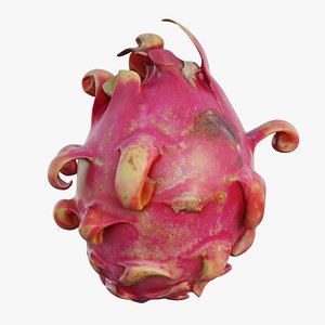 3D dragon fruit 09