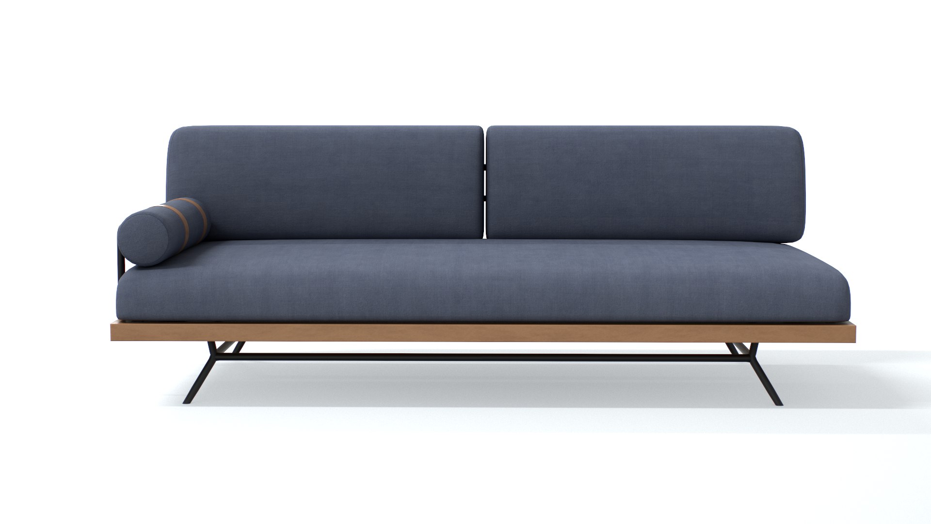 3D Helvey Sleeper Sofa Bed Blue TurboSquid 1754328