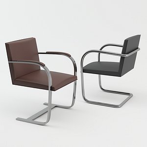 3D Knoll Brno Side Chairs model
