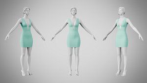 Dress 34 Cyan
