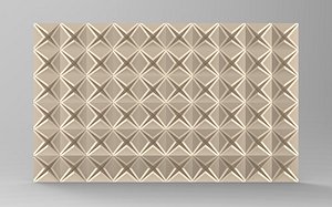 Modern Geometric Star 3D Wall Tile model