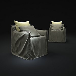 3d model ghost-05-armchair